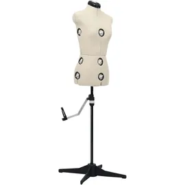 vidaXL Schneiderpuppe Verstellbar Weiblich Creme S Größe 33-40