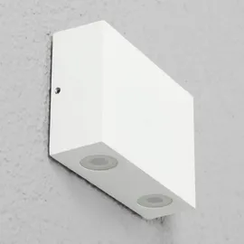 LUCANDE 4-flammige LED-Außenwandleuchte Henor in Weiß