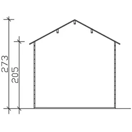 SKANHOLZ Hengelo 2,50 x 3,00 m schiefergrau
