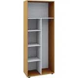 VCM Holz Besenschrank 70 x 40 x 178 cm Braun
