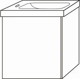 Sanipa Waschtischunterbau links 3way (BP460) BP4601T