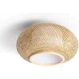 LEDKIA Deckenleuchte Rund Bambus Ø400 Mm Denia Natürlich