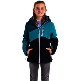 KILLTEC Mädchen Ksw 166 Grls Jckt Skijacke Funktionsjacke mit abzippbarer Kapuze und Schneefang, Türkis, 164 EU