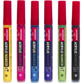 Amsterdam Acrylmarker Set 6 St. farbsortiert