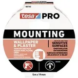 Tesa Mounting PRO Tapete & Putz 66743-00001-00 Montageband Weiß (L x B) 5m x 19mm 1St.