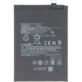 AccuCell Akku passend für Xiaomi Redmi Note 13, Li-Polymer, 3,89V, 4900mAh, 19Wh, ohne Werkzeug