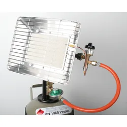 Gazcamp Heizstrahler Flaschenheizstrahler Zündsicherung 4,2 kW