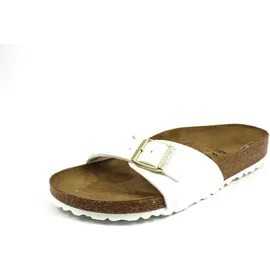 Birkenstock Madrid Birko-Flor Lack schmal patent white 41