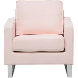 Beliani Sessel Vind Textil 76 x 82 x 82 cm Rosa