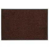 Wash+Dry Fußmatte »Trend Uni«, rechteckig, 7 mm Höhe, Schmutzfangmatte, rutschhemmend, In- und Outdoor geeignet, waschbar, braun
