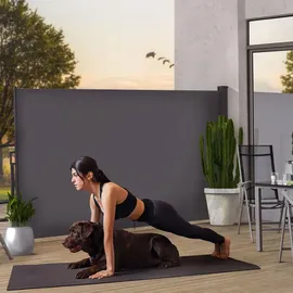 Juskys Seitenmarkise Dubai 180 x 500 cm Anthrazit