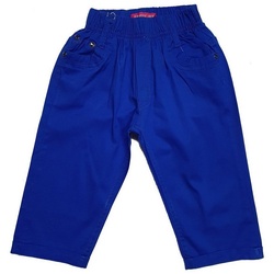 Girls Fashion Caprihose Mädchen Stretch Hose, Capri, Sommerhose, M9144 blau 122