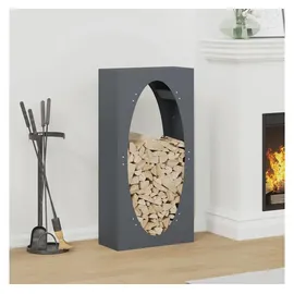 vidaXL Kaminholzregal Kaltgewalzter Stahl 50 x 23 x 100 cm Anthrazit