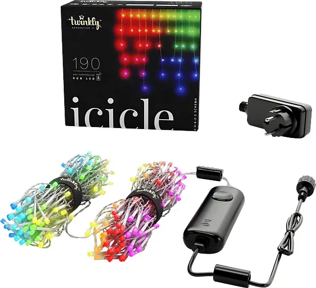 TWINKLY 190LED 5x 0.5 m für Innen und Außen Lichterkette RGB