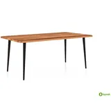 byoak Kaffeetisch, Kernbuche, Holz, Echtholz,Kernbuche, 60x48x110 cm, Wohnzimmer, Wohnzimmertische, Couchtische