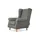 Konsimo Ohrensessel Miles Webstoff 82 x 105 x 97 cm Grau