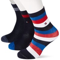 Tommy Hilfiger Jungen pakke udgave Basic Stripe Sock 6 Pack Ecom, black/jeans/midnight Blue, 39 EU - 39-42