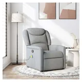 vidaXL Massagesessel Hellgrau Stoff