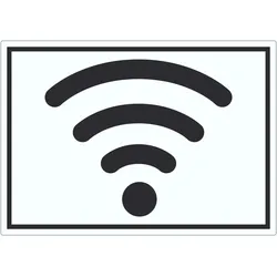 Free Wlan Hotspot Symbol Aufkleber A4 (210x297mm)