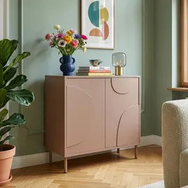 [en.casa] Sideboard Holea 75 x 70 x 34 cm Mocha Mousse Braun