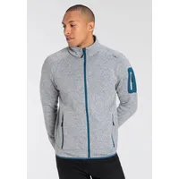 CMP Strickfleecejacke, Schnell trocknend & Atmungsaktiv & Wärmend, Gr. 54, cemento-blue, , 44275936-54