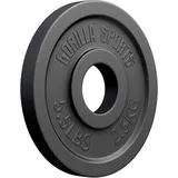 GORILLA SPORTS® Olympia Hantelscheiben - 1,25kg, 2,5kg, 5kg, 10kg, 15kg, 20kg, 25kg, 30kg Gewichte, 50mm Bohrung, Gusseisen, Einzeln/Set - Gewichtsscheiben, Hantelscheiben-Set, Hanteln