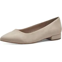 Jana Damen Ballerinas mit Blockabsatz Vegan, Beige 39 EU