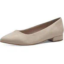 Jana Damen Ballerinas mit Blockabsatz Vegan, Beige 39 EU