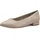 Jana Damen Ballerinas mit Blockabsatz Vegan, Beige 39 EU