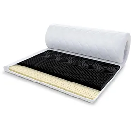 Fdm Topper 120x200 cm, Matratzenauflage mit Latex 7 cm Schoner H3