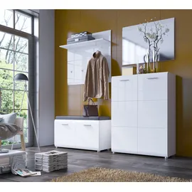 living charm Garderobenspiegel MERANO 87 x 63 cm Weiß