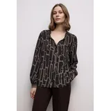STREET ONE Damen, Gemusterte Tunika mit Tape - 38