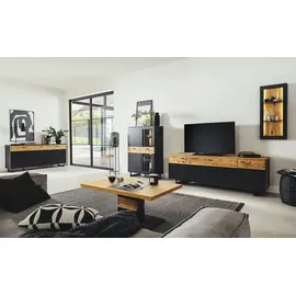 Höffner Wohnkombination , grau , Maße (cm): B: 240 H: 201 T: 50.0