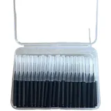 Interdentalbürsten 100 Teile/schachtel Interdentalbürsten Gesundheits Zahn Escova Reiniger Kieferorthopädische Dental Zähne Pinsel Oral Hygiene Werkzeug(100pcs black 0.7mm)