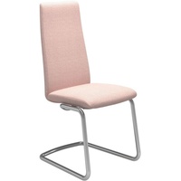 Stressless® Polsterstuhl Laurel, High Back, Größe M, mit Beinen aus Stahl in Chrom matt rosa