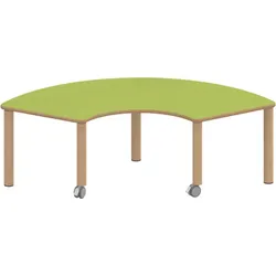Tisch ZALOTTI mit Linoleum-Belag