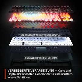 SteelSeries Apex Pro TKL GEN3, Gaming Tastatur, Mechanisch, Sonstiges, Kabelgebunden, Weiß