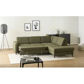 Möbel Kraft Eckcouch 284 cm 2-Sitzer Grün