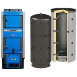 Atmos Kombikessel | DC25GSP inkl. Brenner, Förderschnecke, 2x Pufferspeicher | 25 kW