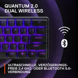 SteelSeries Apex Pro Mini Wireless, Gaming Tastatur, Mechanisch, Sonstiges, Kabelgebunden, Kabellos, Schwarz