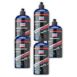5x 1L LIQUI MOLY 1542 Pflegemittel Auto Wasch&Wachs Lackpolitur 1 Liter Lack