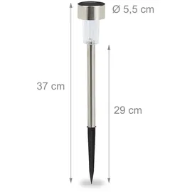 Relaxdays Solarleuchte 10er Set,