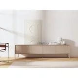 beautysofa NOTO TV-Schrank 204x38x53 cm Beige MDF/Spanplatte