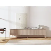 beautysofa NOTO TV-Schrank 204x38x53 cm Beige MDF/Spanplatte