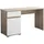 Home Affaire Schreibtisch Elan, Breite 130 cm, Front in Rillenoptik, grifflos, ABS-Schutzkanten beige|grau