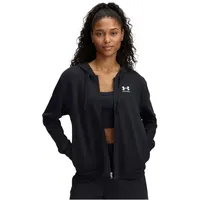 Under Armour Rival Terry Reißverschlusspullover - Black / White