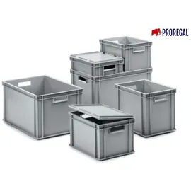 Proregal Eurobehälter 32 x 30 x 40 cm 29-tlg. grau