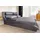 Riess-Ambiente Bett SWING 160x200cm grau Samt mit Stauraum geschwungenes Doppelbett