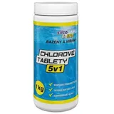 Schwimmbadchemikalien, Chlortabletten 5 in 1, 1 kg, SILCO