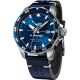 Vostok Europe Herren-Automatikuhr GMT Rocket N1 Dunkelblau